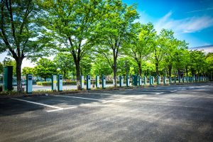 parkir mobil di tempat teduh